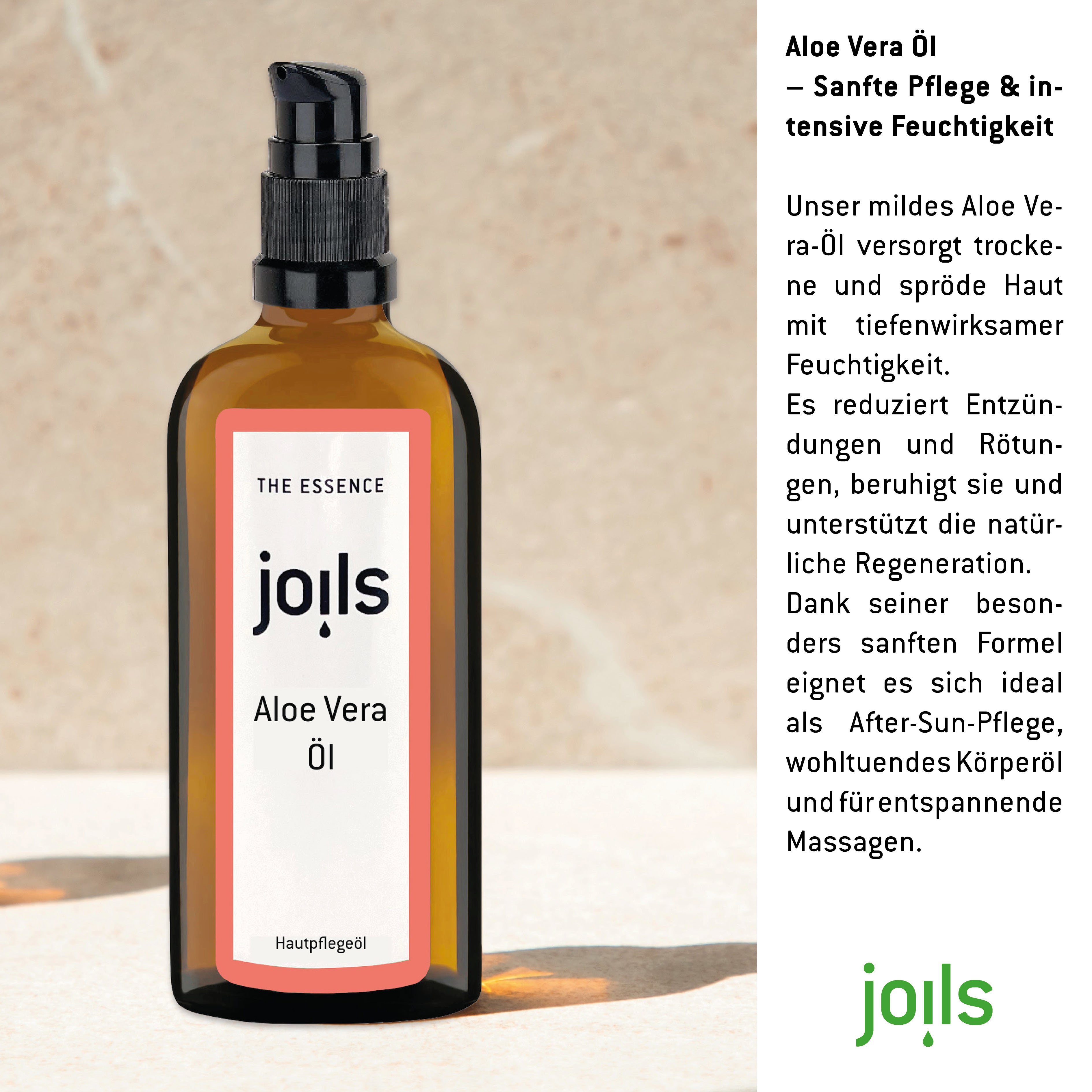 Aloe Vera-Öl – Sanfte Pflege und intensive Feuchtigkeit – Joils