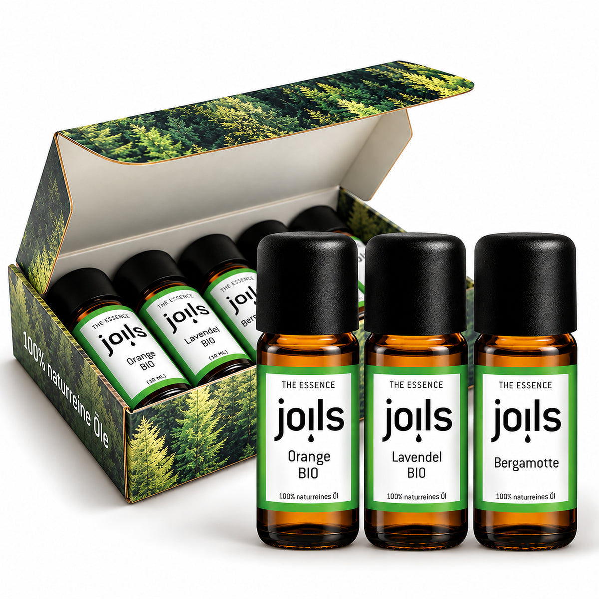 joils set naturreine oele orange lavendel bergamotte bio
