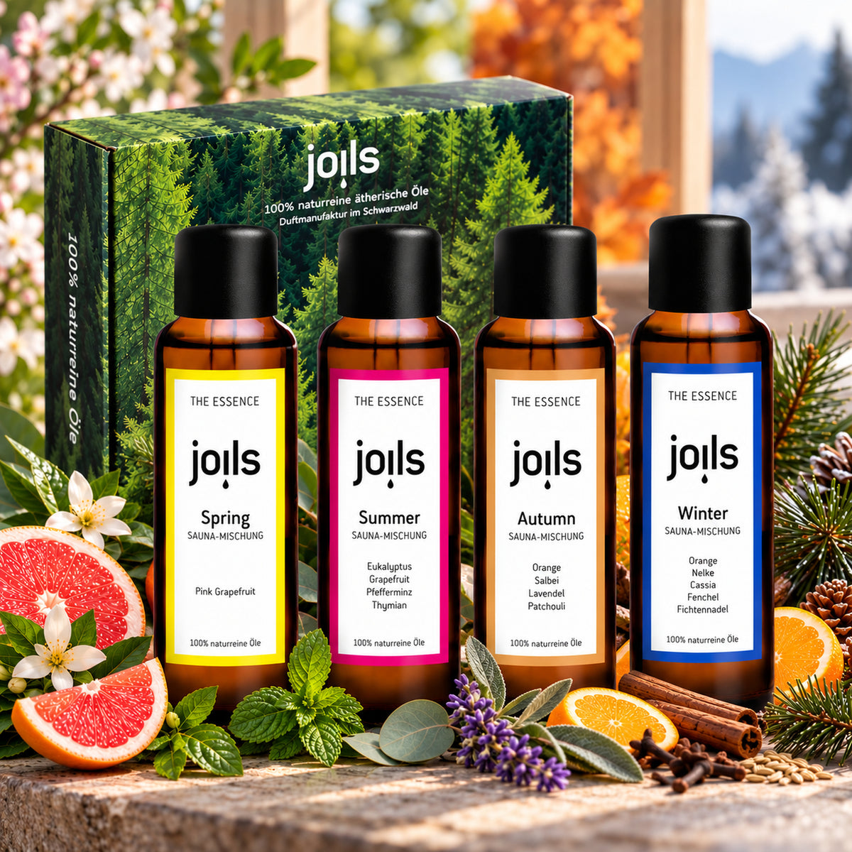 joils sauna aufguss set vier jahreszeiten