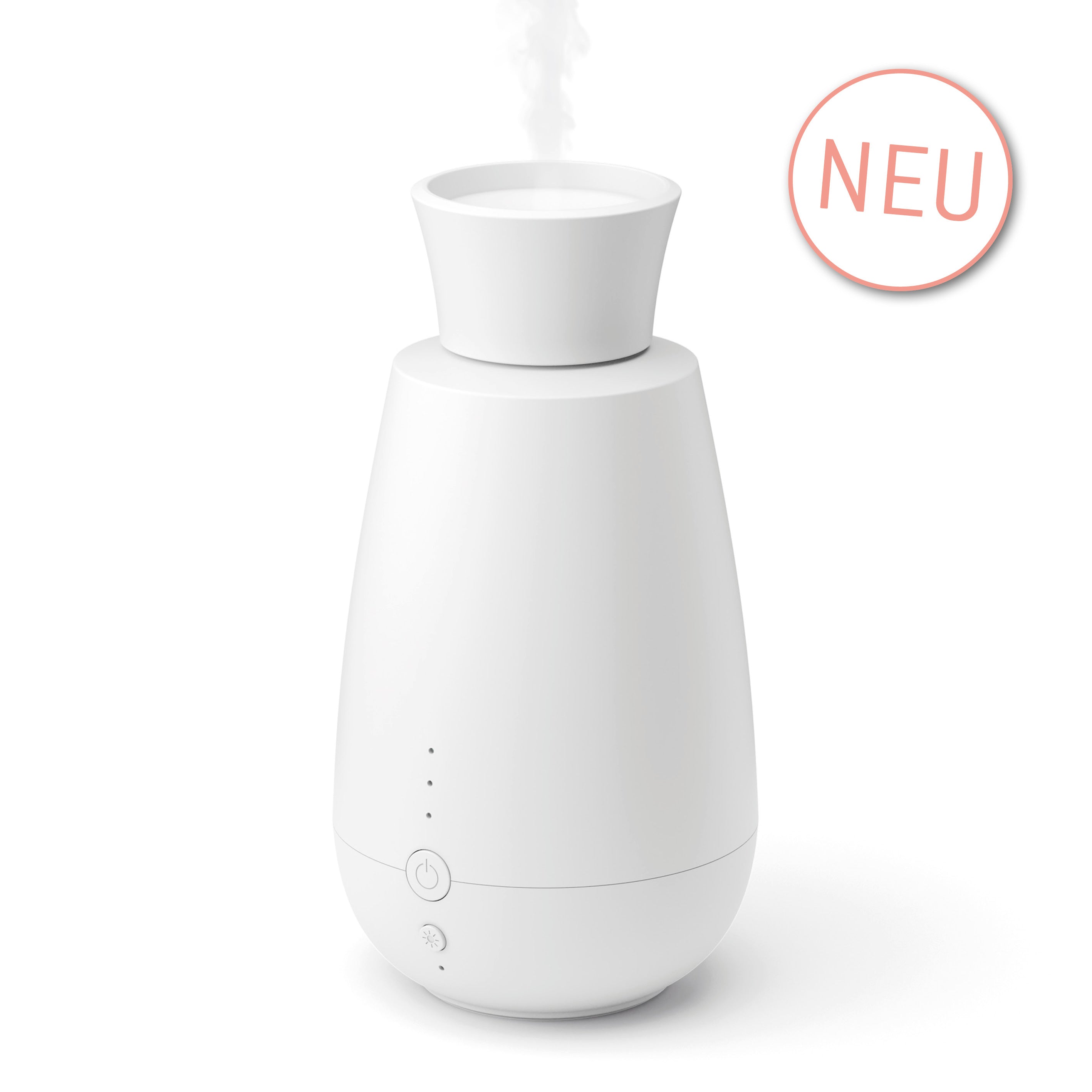 Diffuser Ella Bambus – Elektrischer Raumbedufter, 180 Ml, Mit LED-Licht, Timer, Höhe 21,3 Cm